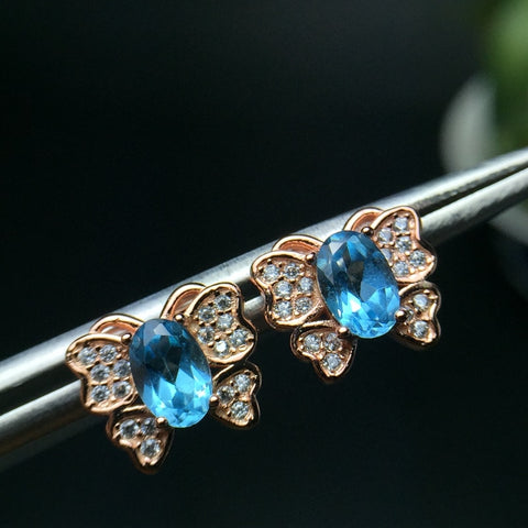 Butterfly Stud Earrings for Women