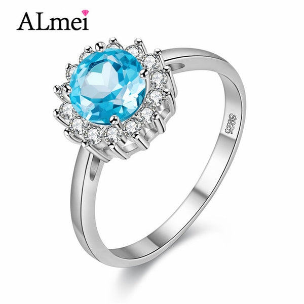 Blue Sunflower Rings for Women