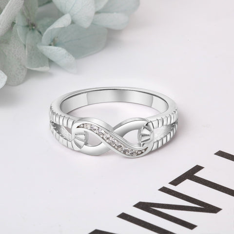 925 Sterling Silver Infinity Rings for Women