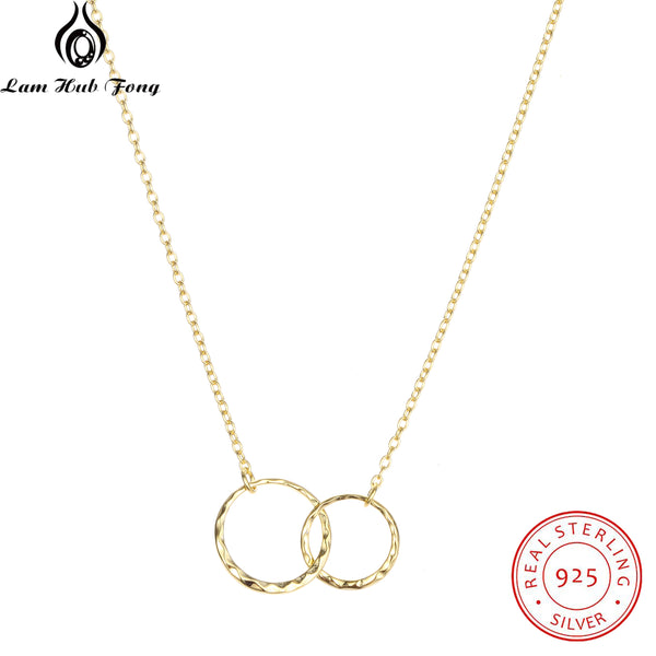 Double Circle Necklace  for Women