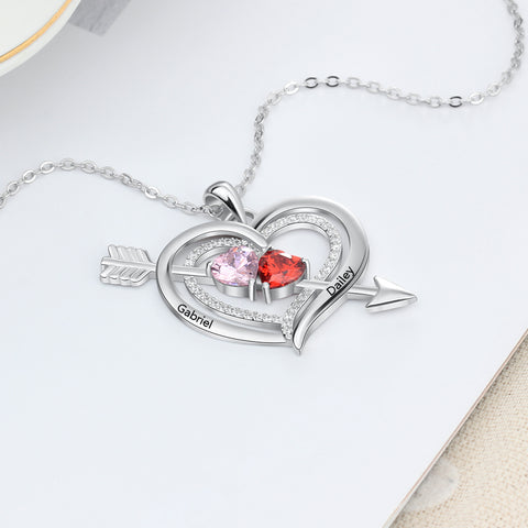 Arrow Heart Necklace for Women