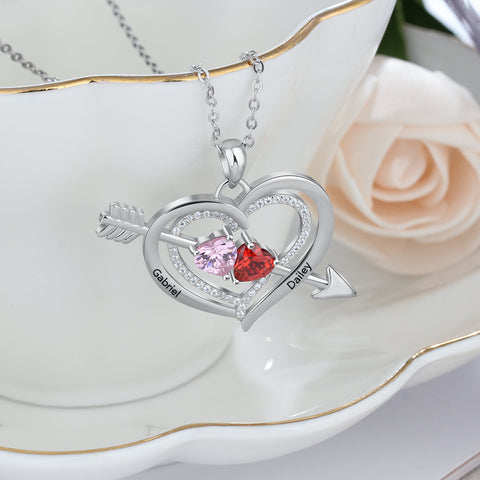 Arrow Heart Necklace for Women