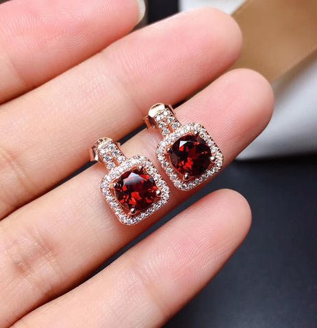 Red Gems Jewelry Set