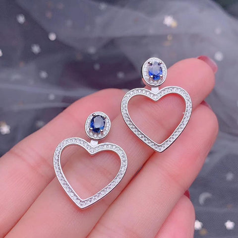 Big Hollow Love Heart Stud Earrings