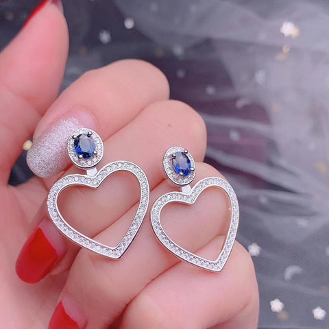 Big Hollow Love Heart Stud Earrings