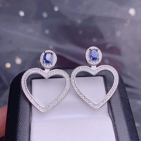 Big Hollow Love Heart Stud Earrings