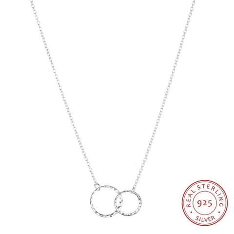 Double Circle Necklace  for Women