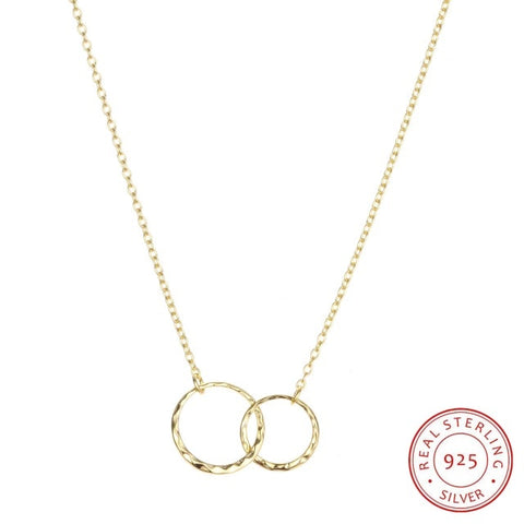 Double Circle Necklace  for Women