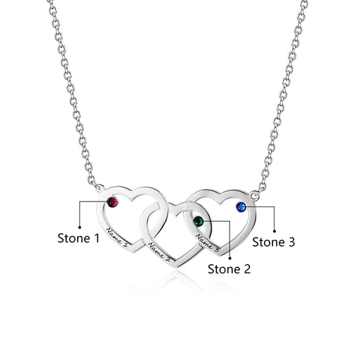 Stone Heart Necklaces