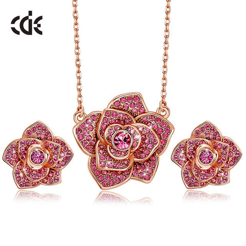 Rose Flower Shaped Fashion Jewelry Sets