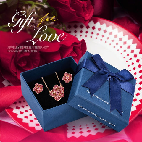 Rose Flower Shaped Fashion Jewelry Sets