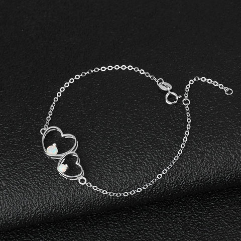 Double Heart Bracelets For Women