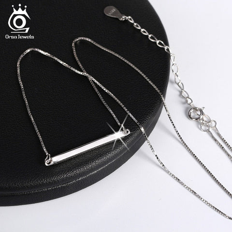 Genuine Sliver Necklace Fashion Jewelry