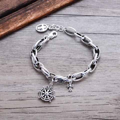 Anchor/cross Charm Bracelet