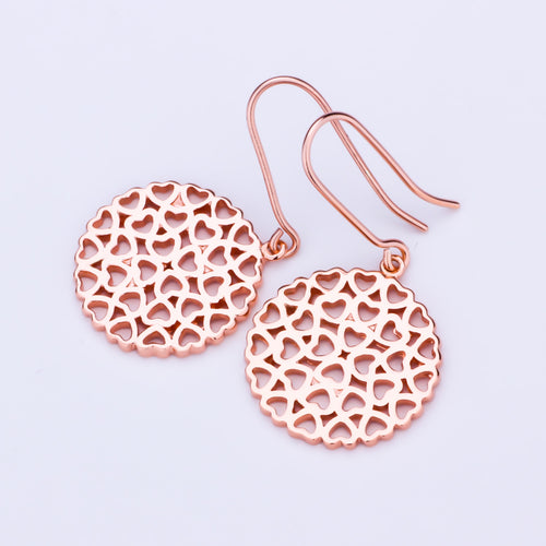 Rose Gold Plated Vintage Earrings