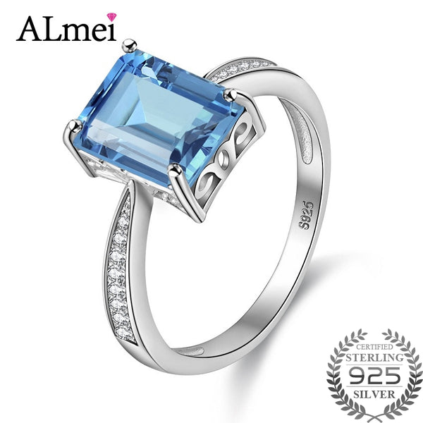 Rectangle Sky Blue Ring