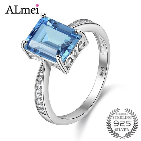 Rectangle Sky Blue Ring