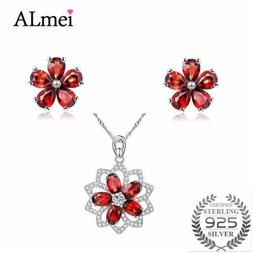 Sterling Silver Small Flower Jewelry Sets